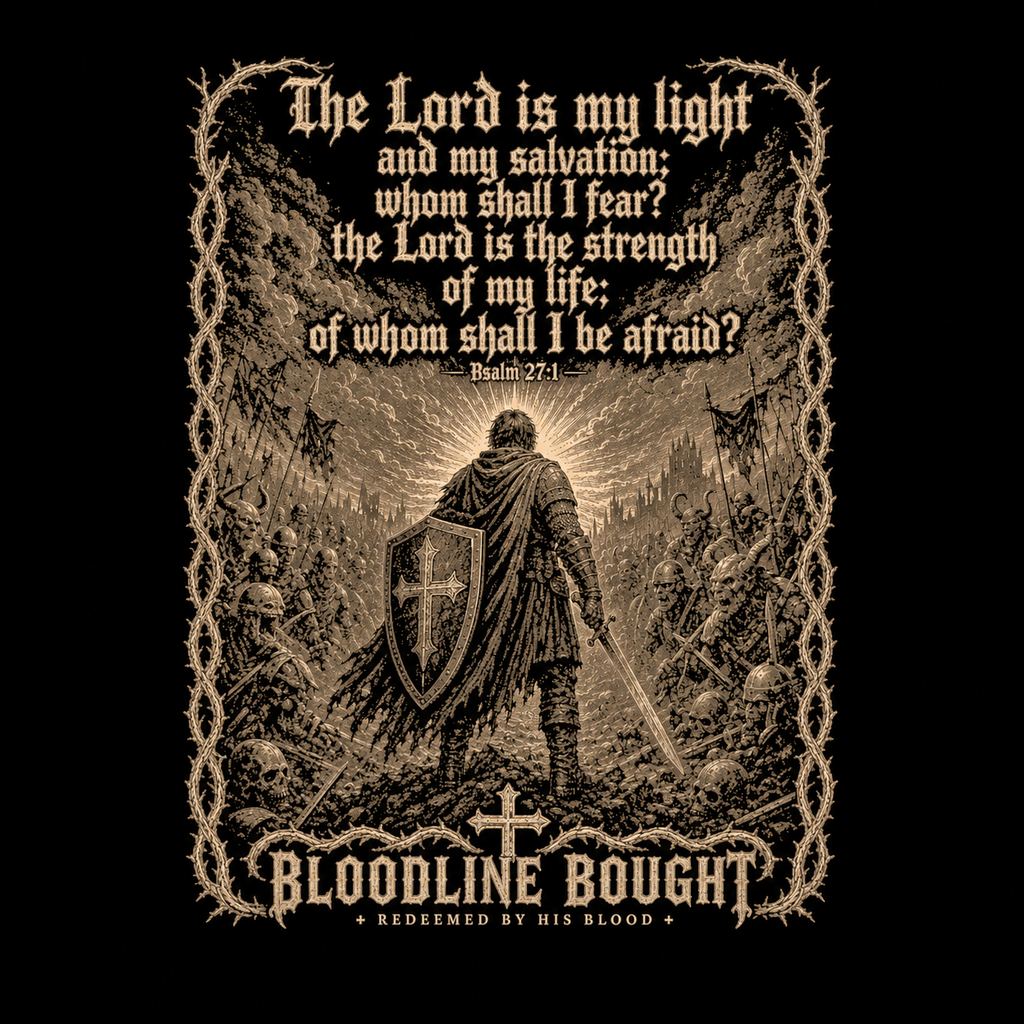The Lord Is My Light - Psalm 27:1 T-Shirt